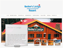 Tablet Screenshot of beckerslodge.ca